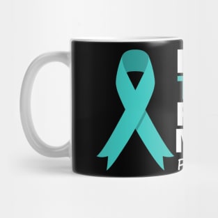 I Wear Teal For My Mom Ptsd Awareness Teal Ribbon Mug